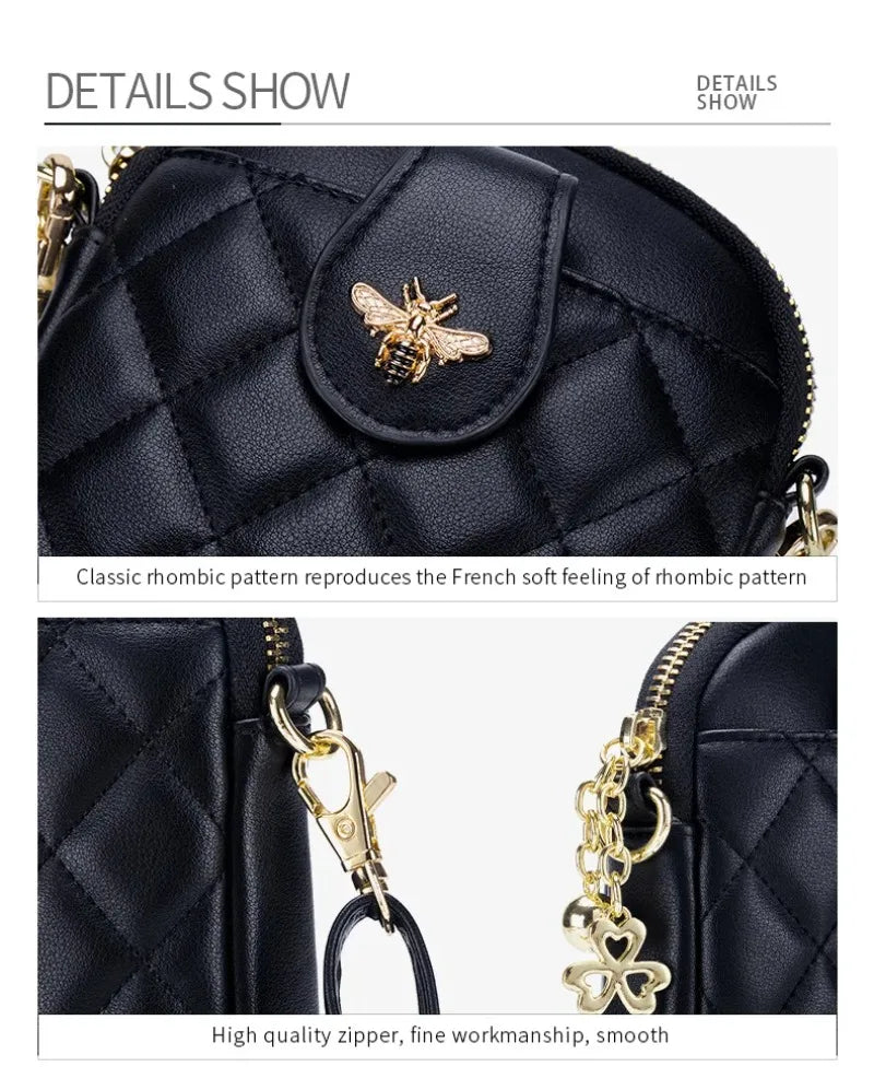 Luxury Brand Design Women Handbag Soft Leather Crossbody Bags Women Phone Bag Small Female Shoulder Bags Ladies Messenger Bag