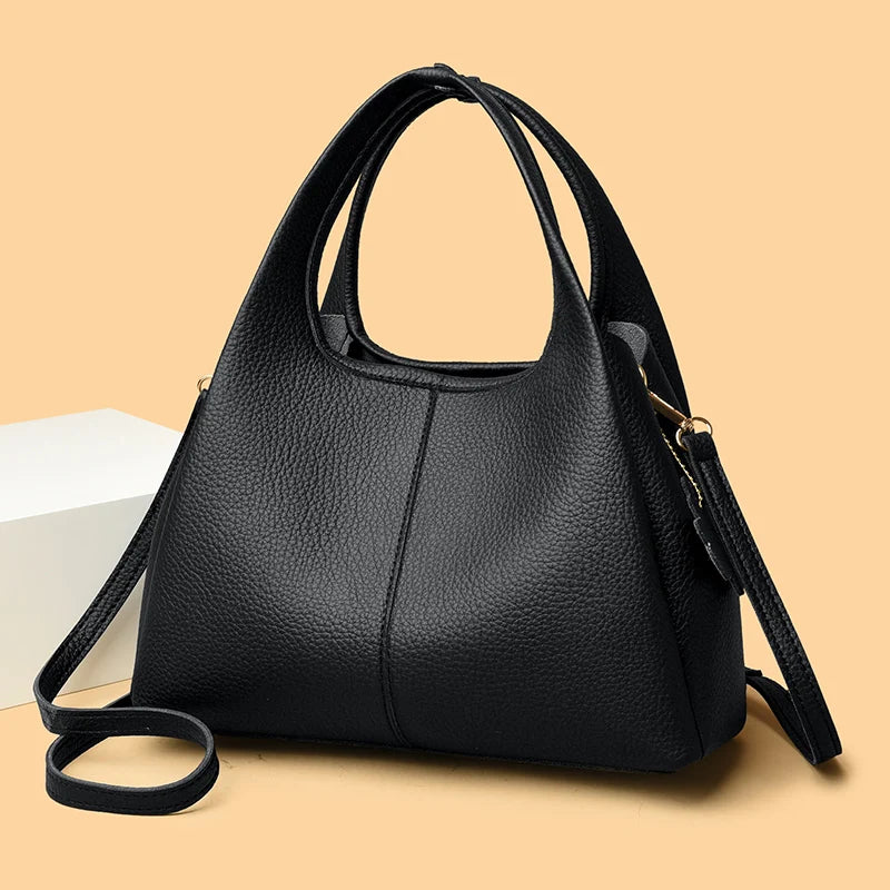 Luxury Casual Tote Women Bag High Quality Leather Ladies Handbag Shoulder Crossbody for Women 2025 Large Vintage Bags Sac A Main