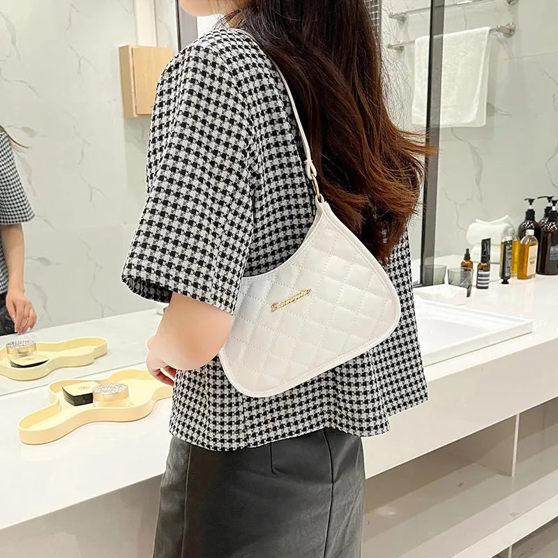 Ladies' retro shoulder bag, armpit handbag, fashionable design, crossbody bag