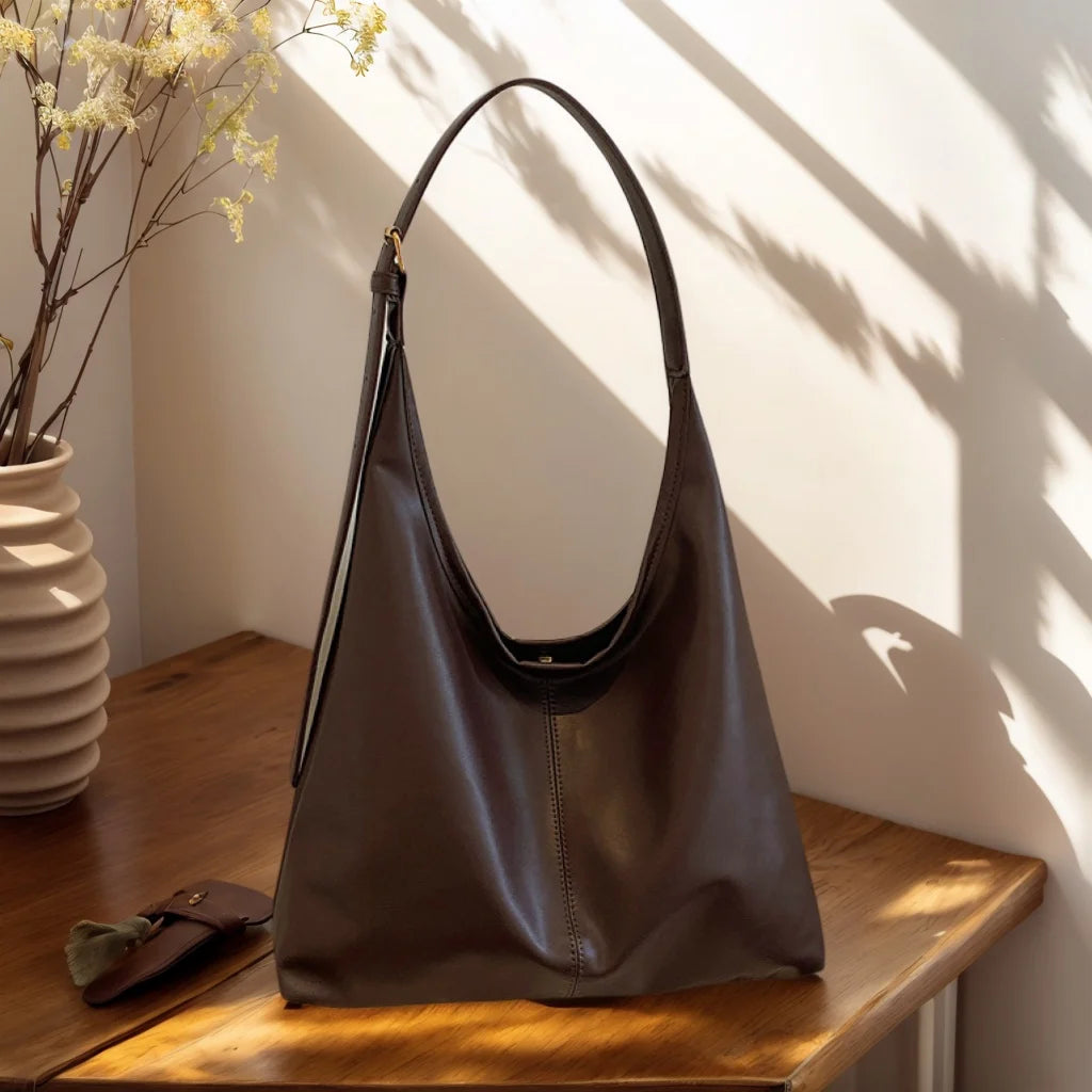 New Vintage Tote Bag Large Capacity Simple Women's Shoulder Bag Hobo Bag For Female Commuting Corssbody Bag