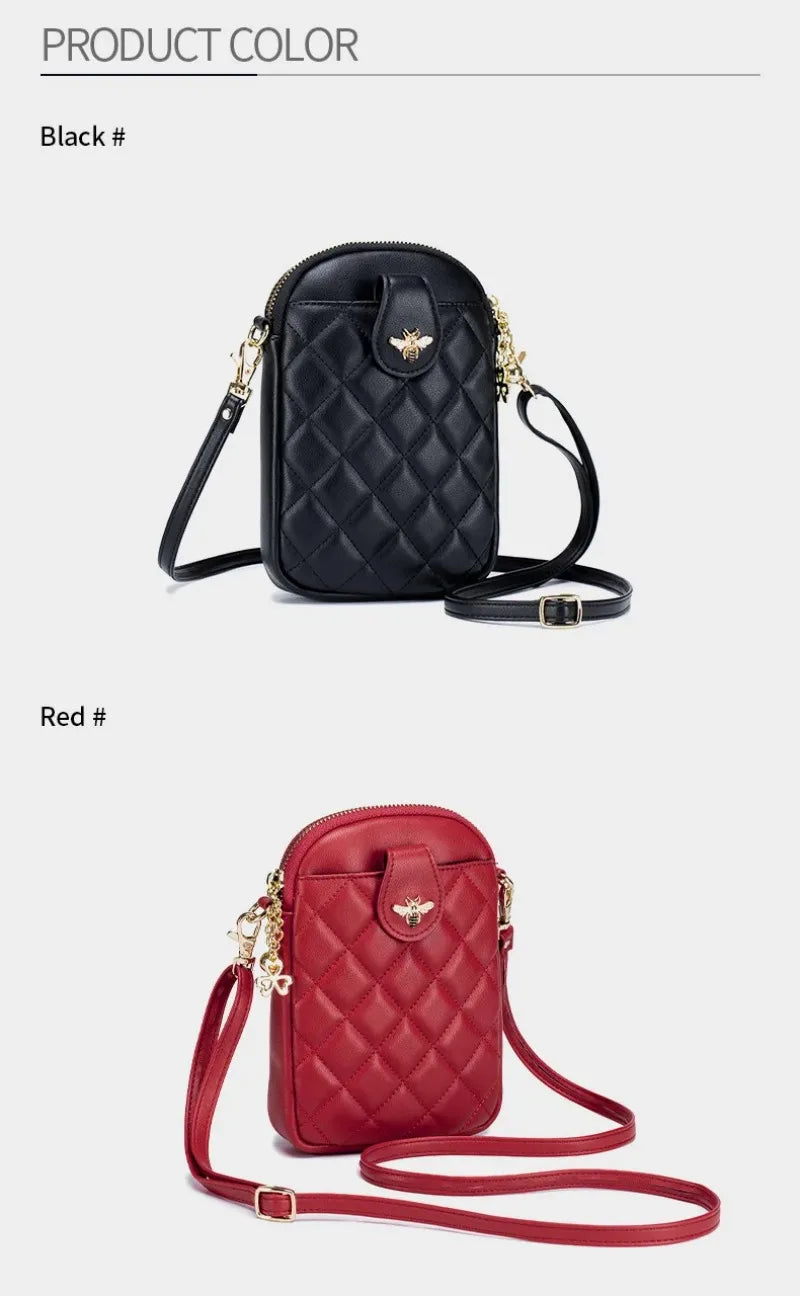 Luxury Brand Design Women Handbag Soft Leather Crossbody Bags Women Phone Bag Small Female Shoulder Bags Ladies Messenger Bag