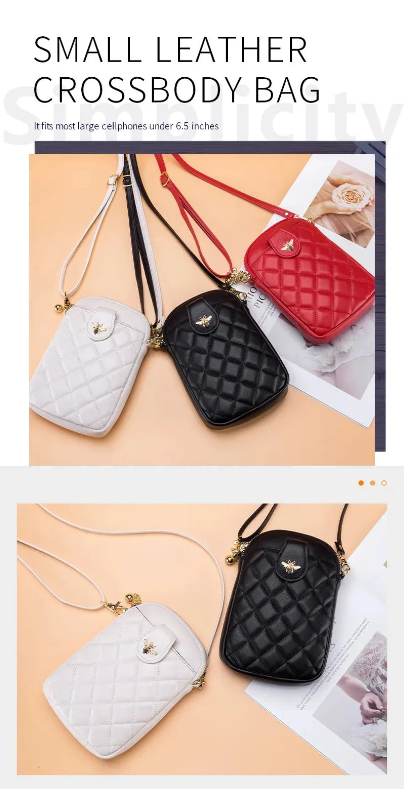 Luxury Brand Design Women Handbag Soft Leather Crossbody Bags Women Phone Bag Small Female Shoulder Bags Ladies Messenger Bag