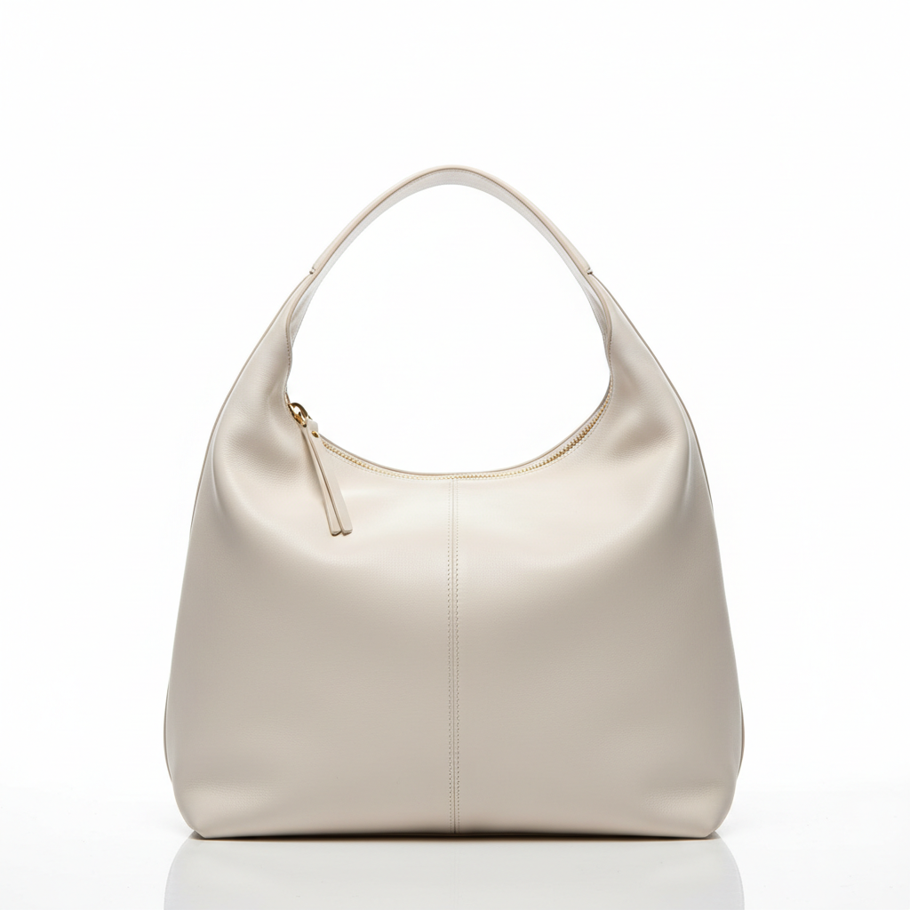 Ivory Hobo krem deri omuz çantası - ürün görseli